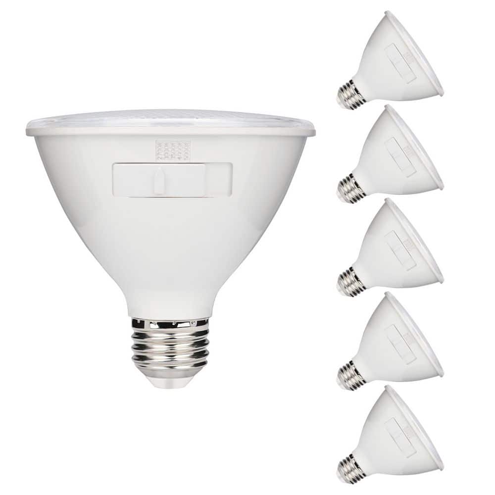 75 Watt Equivalent Clear PAR30S Flood Dimmable LED Light Bulb Medium (E26) Base Selectable, 6-Pack price history on PriceWatchPro
