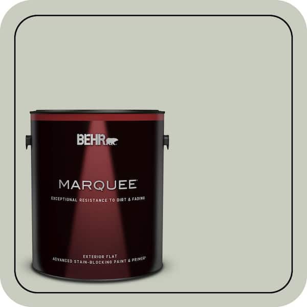 BEHR MARQUEE 1 gal. #PPL-80 Dynasty Celadon Flat Exterior Paint & Primer