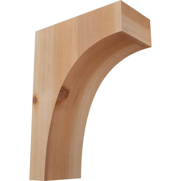 Ekena Millwork 5-1/2 in. x 12 in. x 16 in. Western Red Cedar Huntington Smooth Corbel