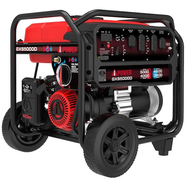 A-iPower 4000-Watt Recoil Start Gas Propane Powered Portable Generator with 223cc OHV Engine and CO Sensor Shutdown