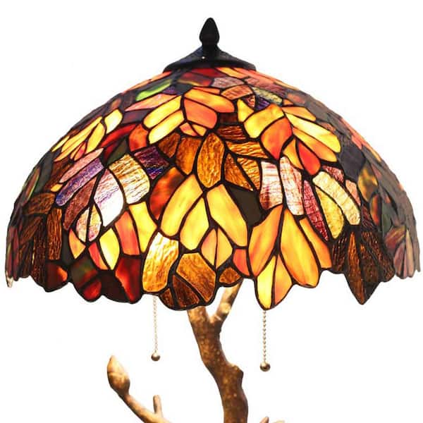Multi Colored Indoor Table Lamp, Stained Glass Table Lamp Base