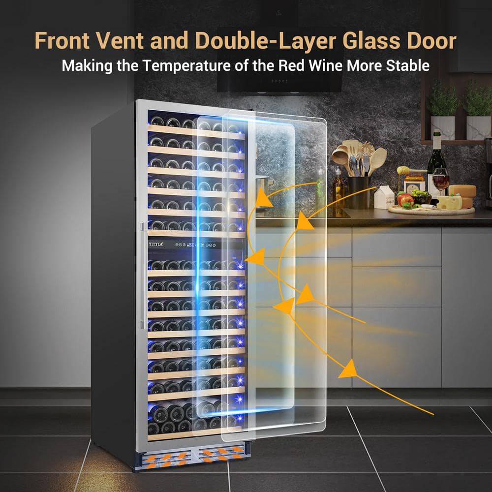 24" Dual Zone Stainless Steel Wine Cooler with Interior Lighting
