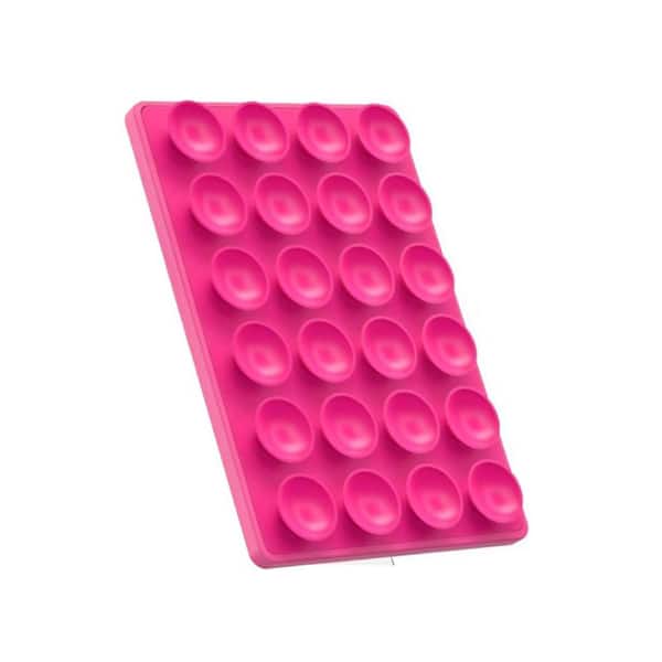 Yichuhaoxi Magnetic Suction Mount for MagSafe Case, Silicone Sticky Grip Secure Holder in Pink