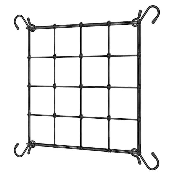 ATENGNES 2 ft. x 2 ft. Elastic Trellis Netting with 4-Hooks for Climbing Plants, Vegetables, Fruits, and Flowers