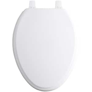 Ridgewood Elongated Closed Front Toilet Seat in White