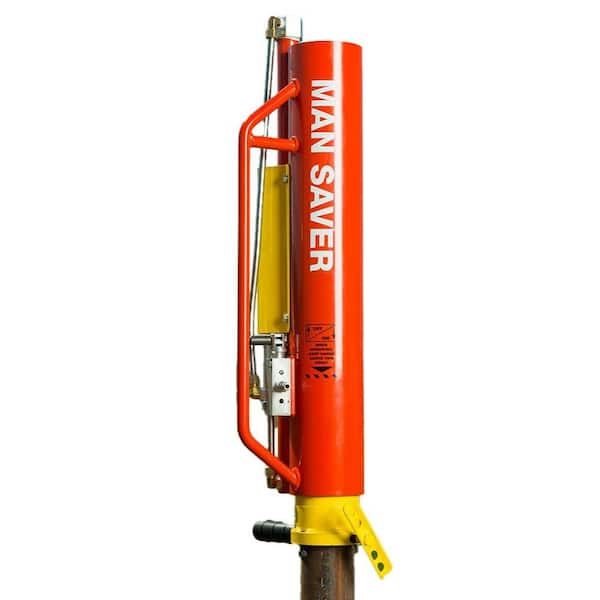 Orange Steel Air Powered Fence Post Driver, 2-7/8 in. Max OD, Pneumatic Fence Tool