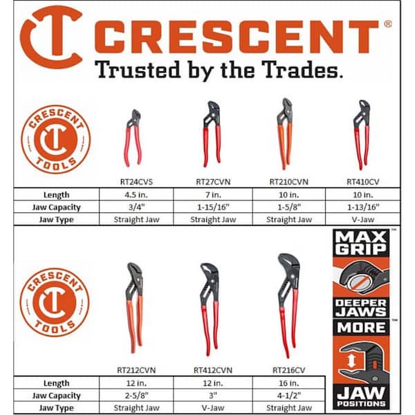 Crescent 4-1/2 in. Mini V-Jaw Dipped Handle Tongue and Groove Pliers at  Tractor Supply Co.
