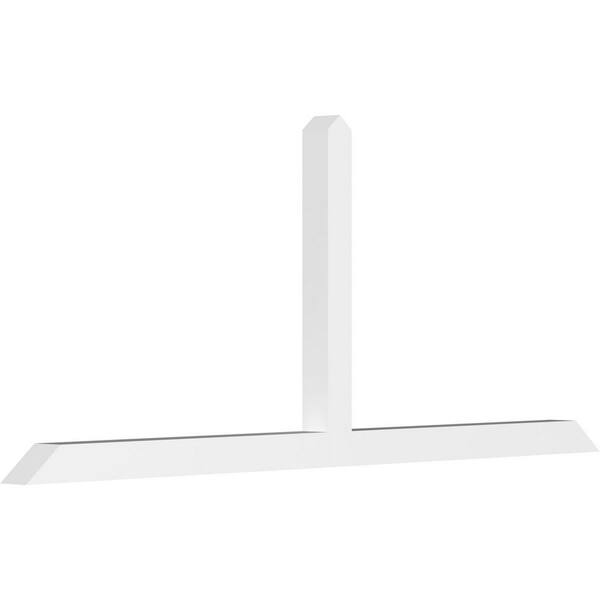 Ekena Millwork Portland 96 in. W x 40 in. H x 4 in. D Signature Polyurethane Bracket