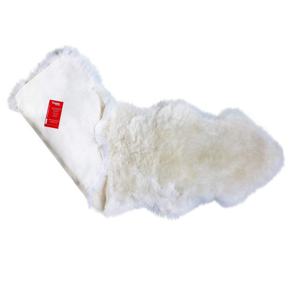 Ivory White 2 ft. x 6 ft. Genuine New Zealand Sheepskin Pelt Runner Rug price history on PriceWatchPro