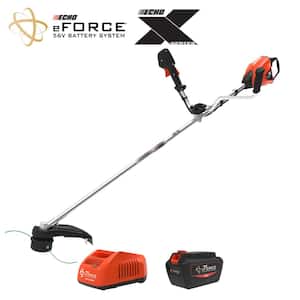 eFORCE 56V X Series 17 in. Brushless Cordless Battery String Trimmer/Brushcutter with 5.0 Ah Battery and Rapid Charger