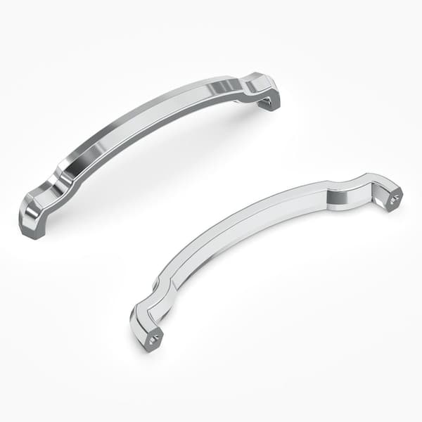 HICKORY HARDWARE Veranda Pull 5-1/16 in. (128 mm) Chrome (10-Pack)