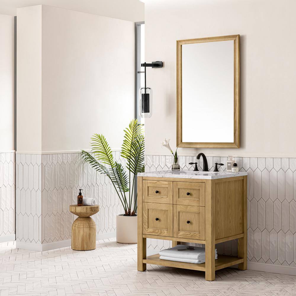 Breckenridge 30.0 in. W x 23.5 in. D x 34.2 in. H Bathroom Vanity in Light Natural Oak with Eternal Jasmine Pearl Top price history on PriceWatchPro