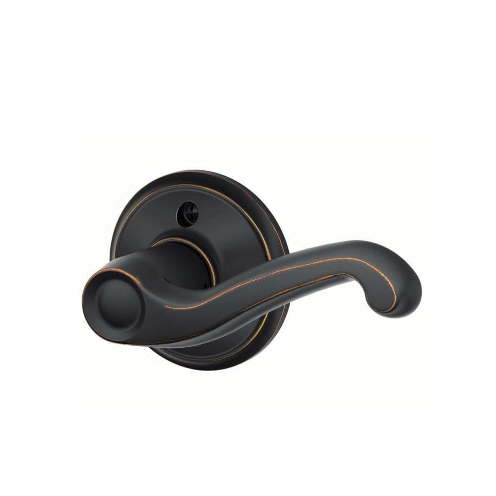 Schlage Flair Aged Bronze Right Handed Dummy Door Handle F170 FLA