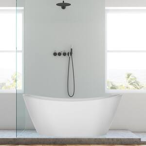 Japanese Style 59 X 31 Acrylic Flatbottom Deep Soaking Freestanding Air Bath  Bathtub With 48 Air Jets - Tub Filler - Bed Bath & Beyond - 33306517