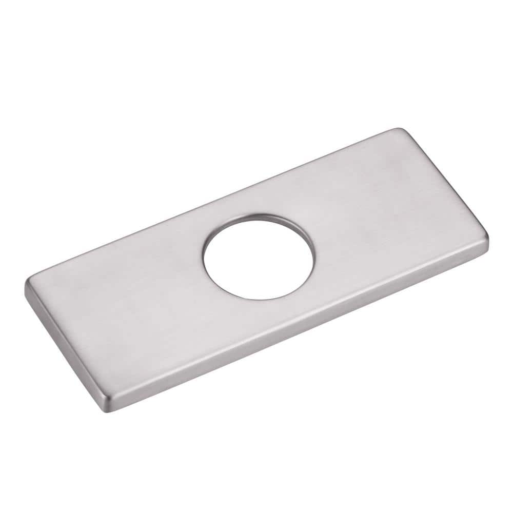 6.1 in. x 2.4 in. x 0.3in. Faucet Deck Plate in Brushed Nickel price history on PriceWatchPro