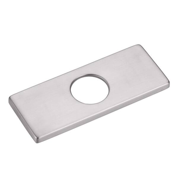 ARCORA 6.1 in. x 2.4 in. x 0.3in. Faucet Deck Plate in Brushed Nickel