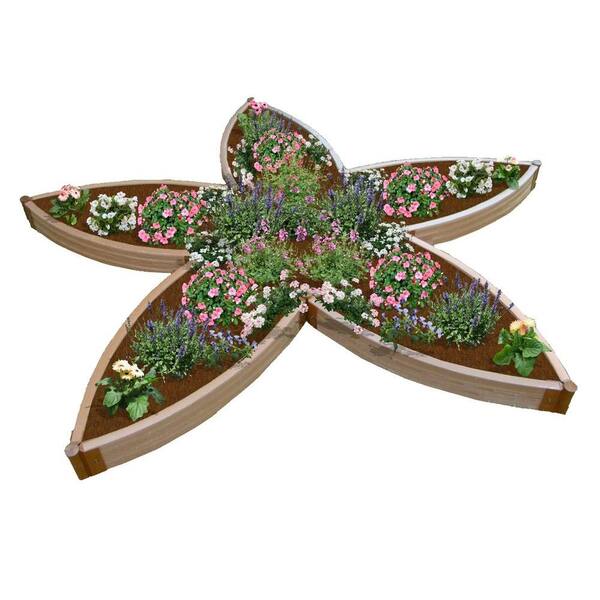 Frame It All 120 in. Flower Petal Raised Garden Bed-DISCONTINUED