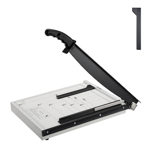 Paper Cutter Guillotine Trimmer 15 in. Tile Cutter with Steel Blade and Handle Grip