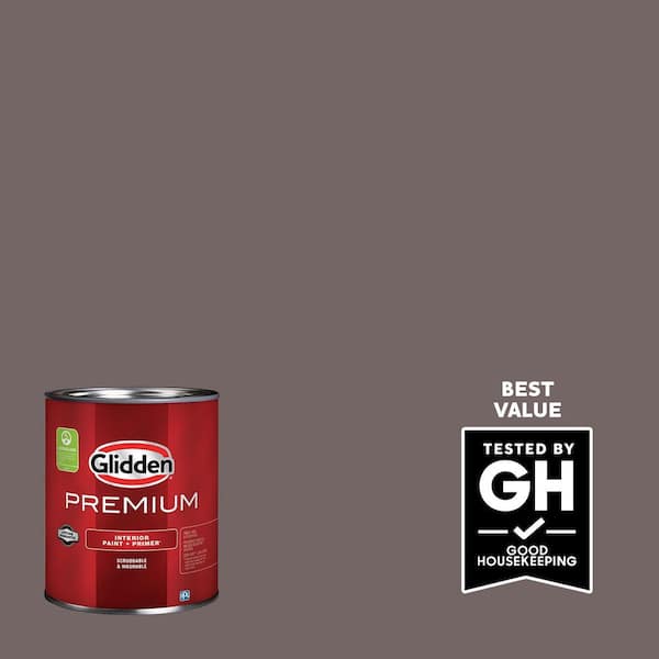 Glidden Premium 1 qt. PPG1014-6 Eagle Eye Semi-Gloss Interior Paint