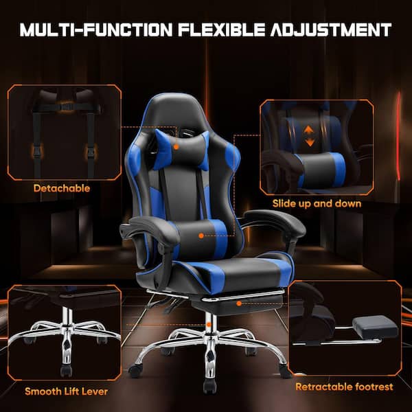 Bestier Ergonomic Gaming Chair-High Back PU Leather Recliner w