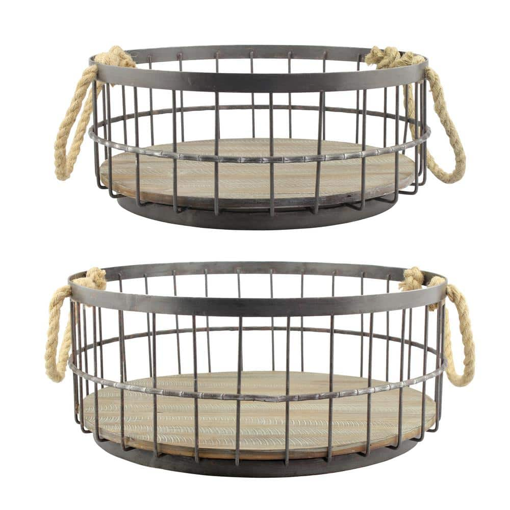 Smoke Swirl Storage Basket - Small – Concrete + Water