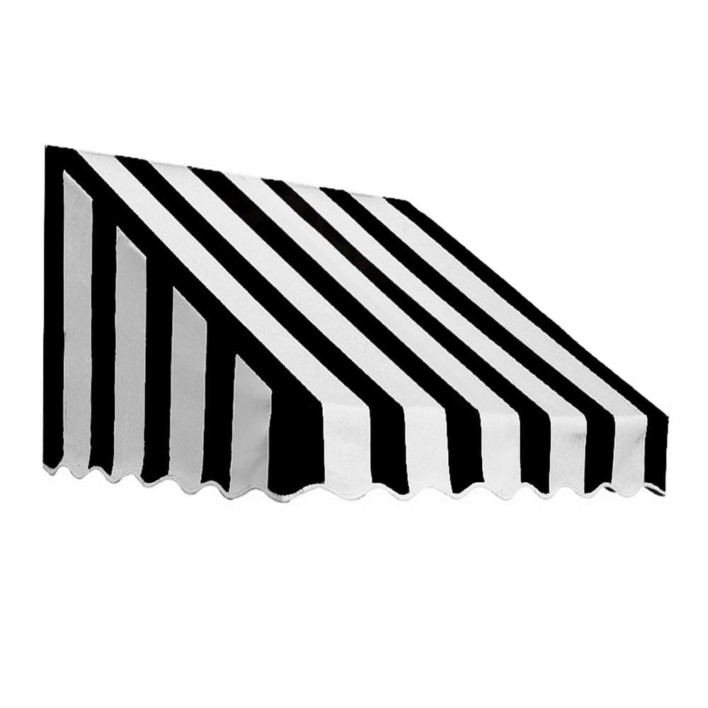 4.38 ft. San Francisco Fixed Awning 52.5 in. W x 24 in. H x 36 in. D Acrylic Fabric in Brown/Tan Stripe price history on PriceWatchPro