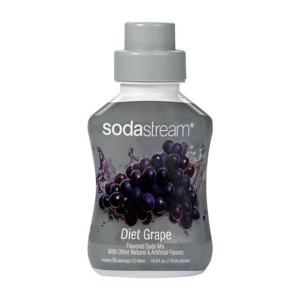 SodaStream 500ml Soda Mix - Diet Grape (Case of 4)