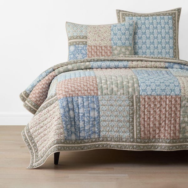 Company Cotton Anvitha Patchwork Multi California King Quilt