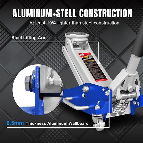 Big Red 1.5-Ton Low-Profile Aluminum and Steel Floor Jack