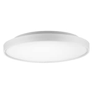 Brunswick 22 in. 1-Light 42-Watt White Integrated LED Flush Mount