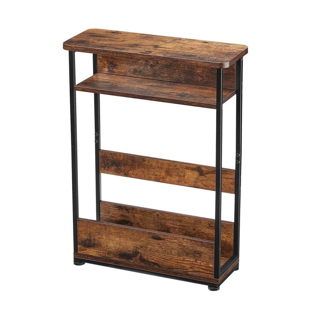 Brown Magazine Rack Brown 15.7 in. x 21.7 in. Wood Freestanding Magazine Rack Z0CWGYZFN4 ...