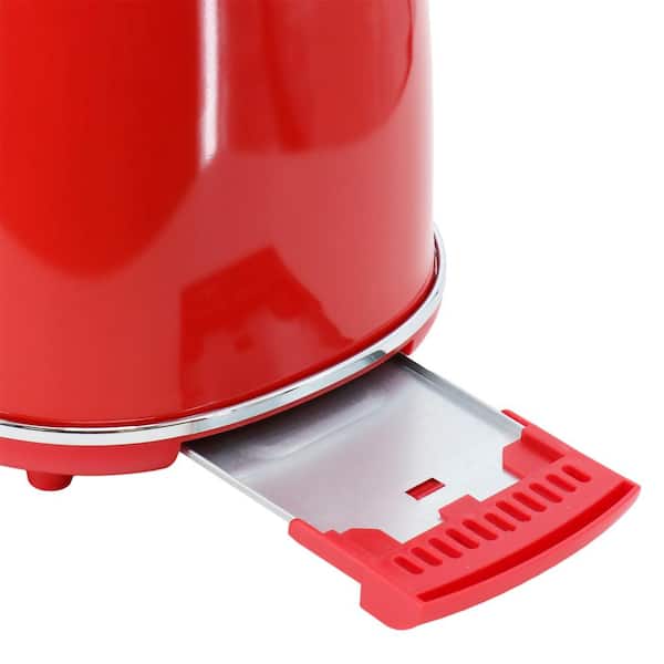 Megachef 1.7 Liter Electric Tea Kettle And 2 Slice Toaster Combo In Matt  Cream : Target