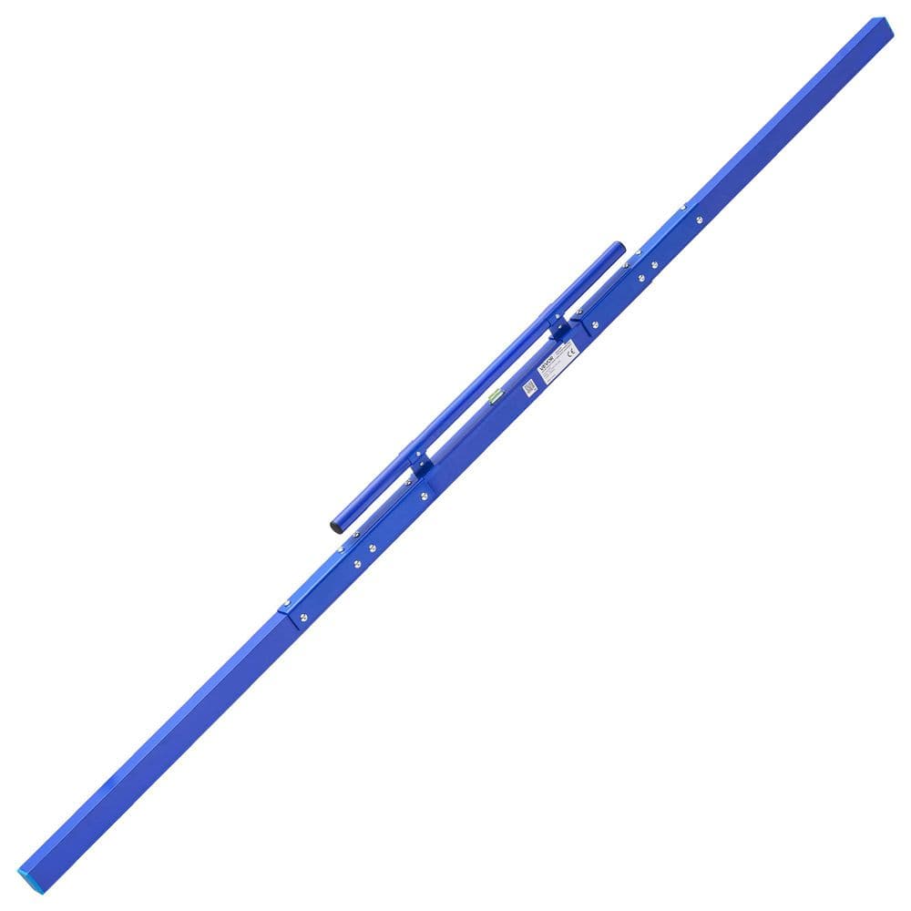 Concrete Screed 96 in. Length Manual Screed Board Aluminum Alloy Blue, Bubble Level, Powder-coated Finish, Fresno Trowel price history on PriceWatchPro