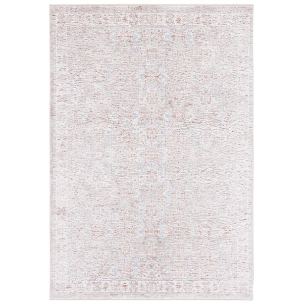 SAFAVIEH Marmara Beige/Blue Rust 9 ft. x 12 ft. Abstract Border Area Rug