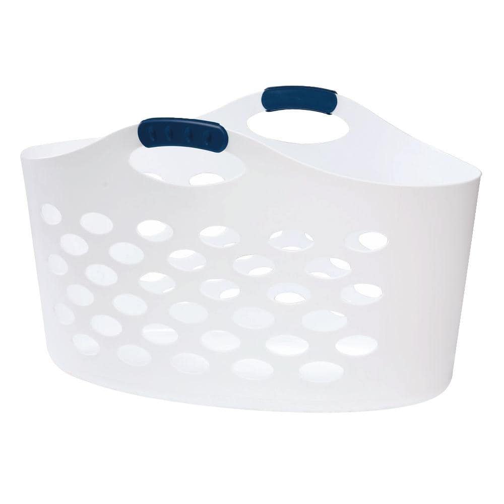 Rubbermaid Inc 2656-TP WHT White Plastic Laundry Hamper (Single