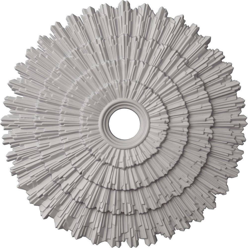 Ultra Pure White Polyurethane Eryn Ceiling Medallion