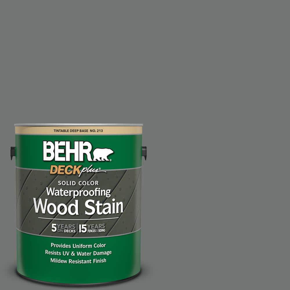 1 gal. #N520-5 Iron Mountain Solid Color Waterproofing Exterior Wood Stain