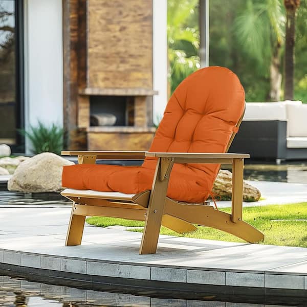 19 in. x 44 in. Outdoor Adirondack Chair Cushion Orange HPF9FD57L4