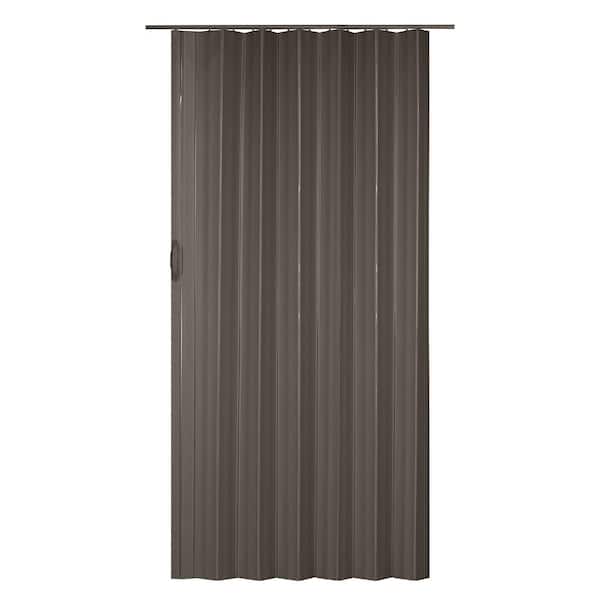 Spectrum Sienna 48 in. x 80 in. Grey Vinyl Accordion Door with Hardware