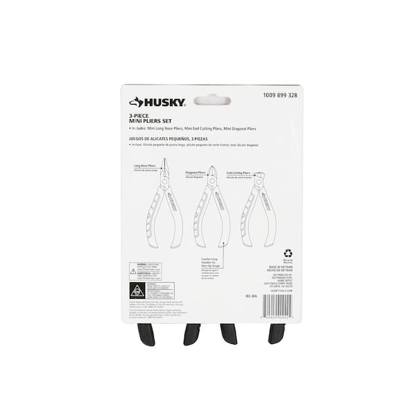 Husky 3-Piece Mini Pliers Set 90922 - The Home Depot