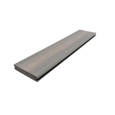 MoistureShield Meridian CoolDeck 1-in x 12-in x 12-ft Catalina Grooved Composite Deck Board