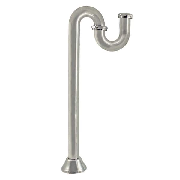Kingston Brass 1-1/4 in. Brass S-Trap, 18-Gauge in Polished Nickel