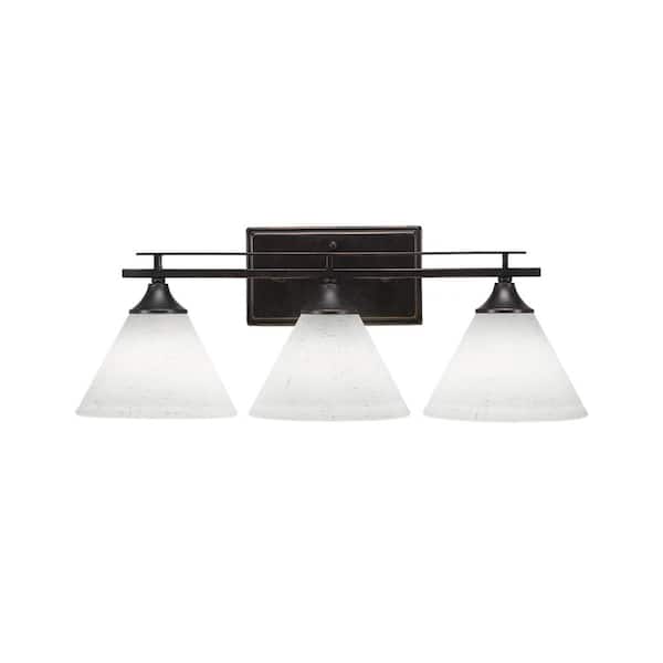 Unbranded Ontario 21.75 in. 3-Light Dark Granite Vanity Light