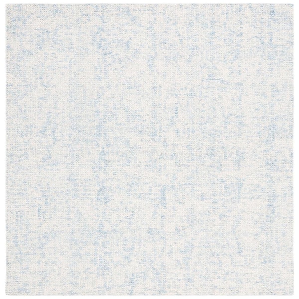 SAFAVIEH Abstract Light Blue/Ivory 6 ft. x 6 ft. Contemporary Marble