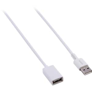 6 ft. USB 2.0 Charging Extension Cable in white