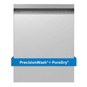 100 Series Plus 24 in. Stainless Steel Front Control Tall Tub Dishwasher with Hybrid Stainless Steel Tub