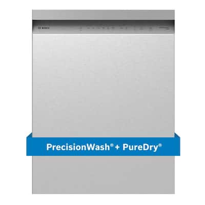 100 Series Plus 24 in. Stainless Steel Front Control Tall Tub Dishwasher with Hybrid Stainless Steel Tub, 48 dBA