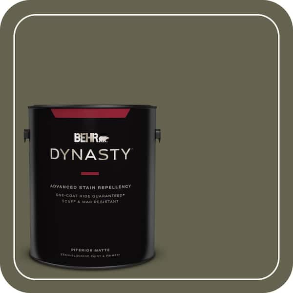 BEHR DYNASTY 1 gal. #400F-7 Groundcover Matte Interior Stain-Blocking Paint & Primer