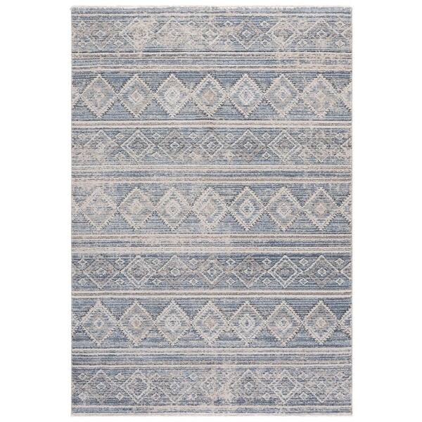 Grove 5 ft. x 8 ft. Blue/Ivory Tribal GOV678M Area Rug