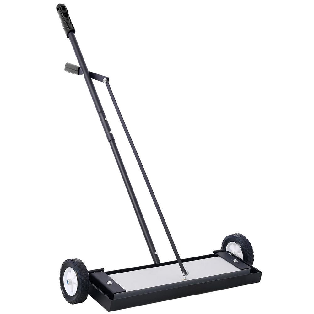 Tahanbath 24 in. Rolling Magnetic Pick-Up Sweeper, Heavy Duty Push-Type ...